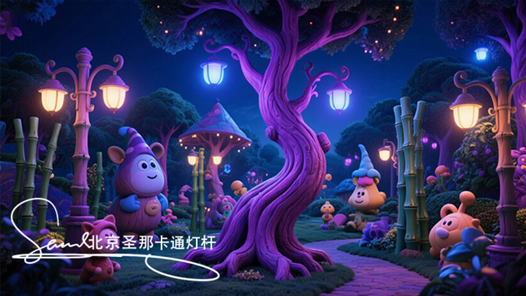 甘肅豐富多樣應用場景的水泥仿木燈桿打破傳統引領新F 尚