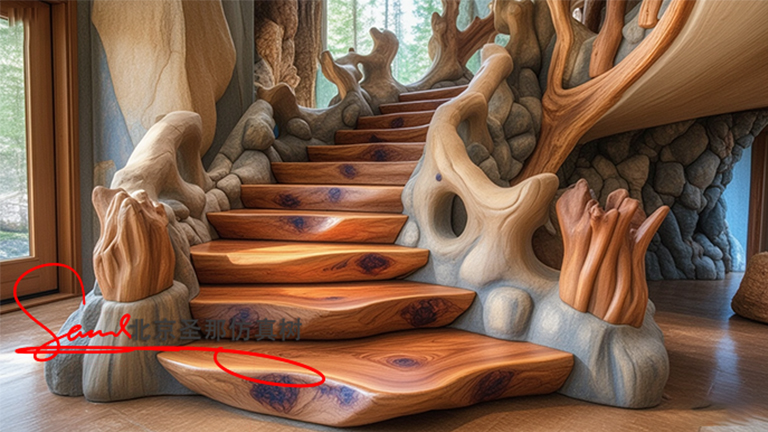 北京廠家水泥仿木樓梯堅固耐用穩(wěn)定性得到客戶肯定和認可