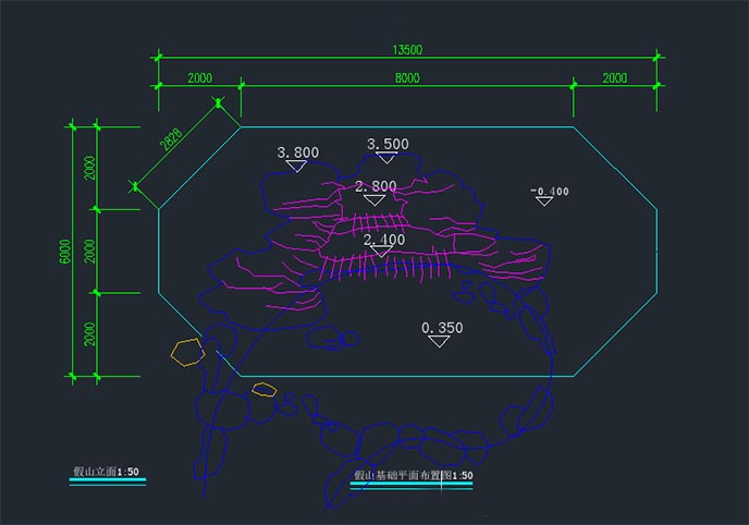 塑石假山施工圖.jpg 塑石假山施工圖