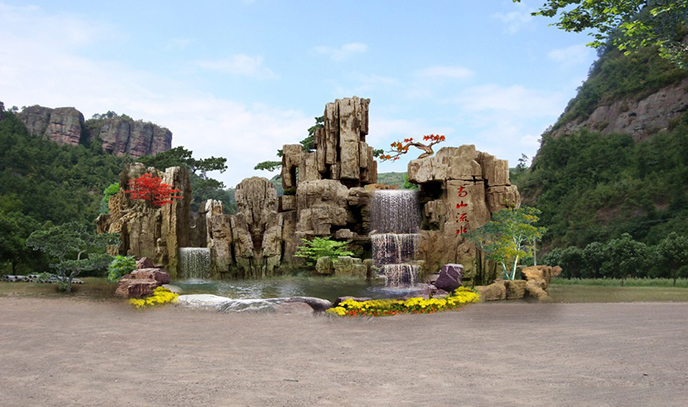 水泥假山施工圖