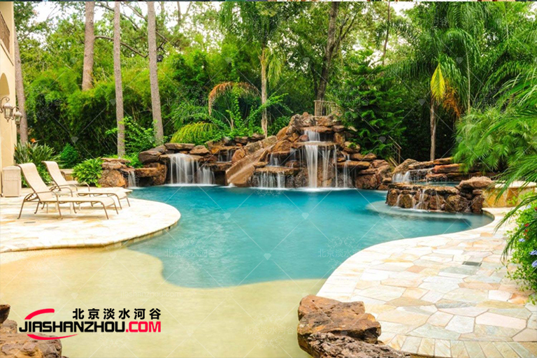 人工假山瀑布.jpg 人工假山瀑布