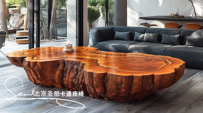 水泥仿木坐凳.jpg 水泥仿木坐凳